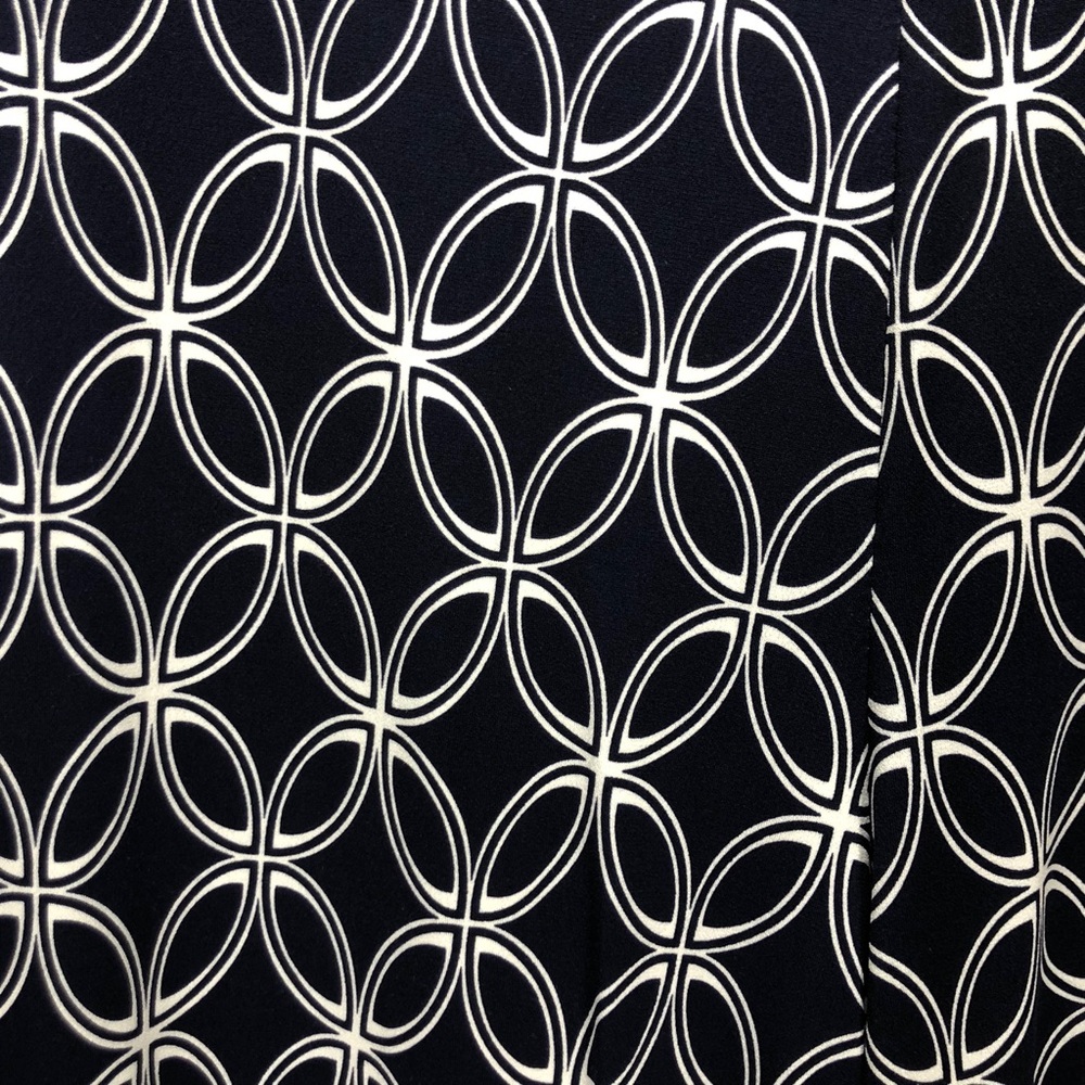 JM Collection Navy Blue & White Palazzo Pants - Picture 3 of 5